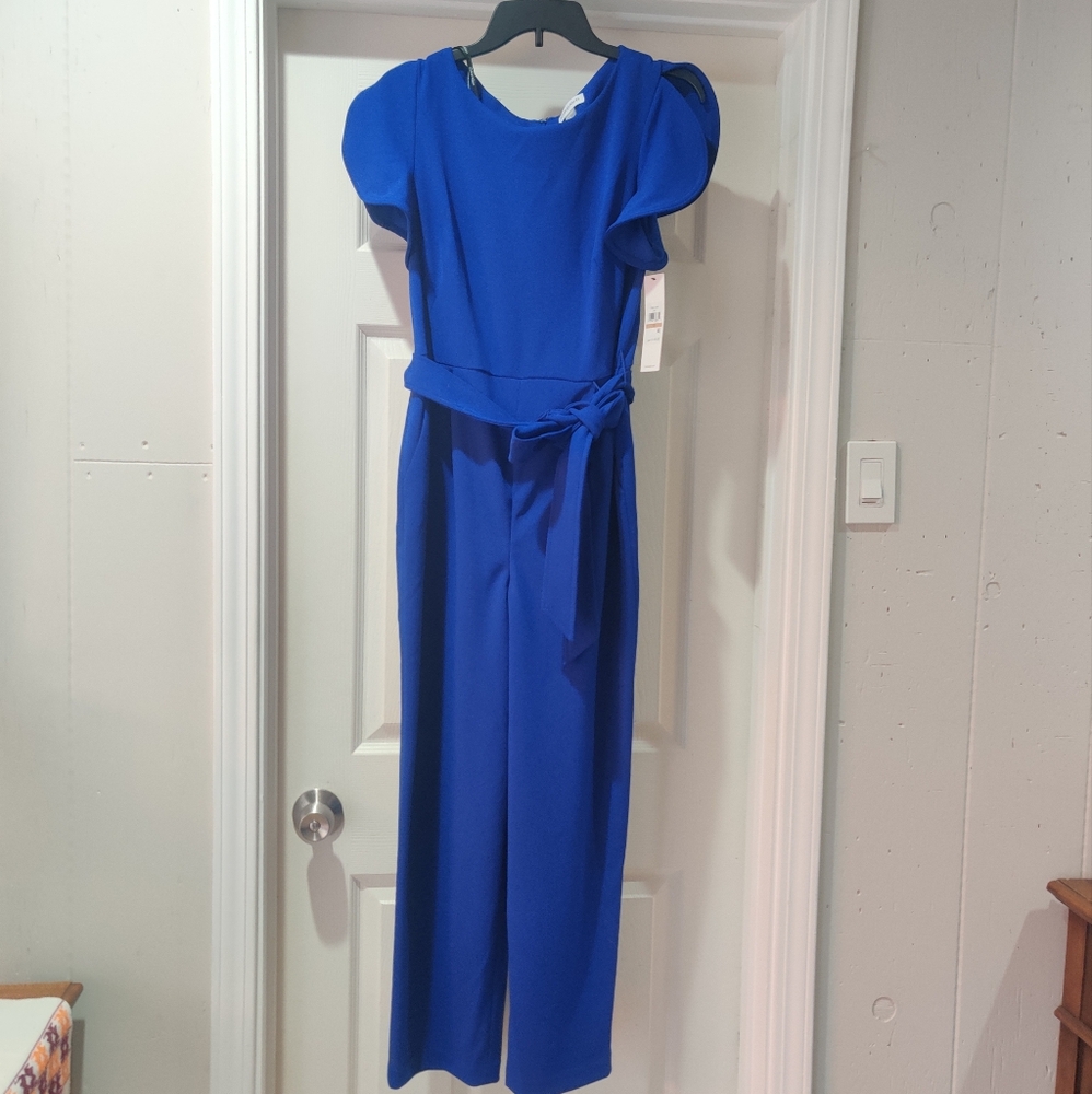 Calvin Klein women’s Royal Blue Jumpsuit size 12 NWT